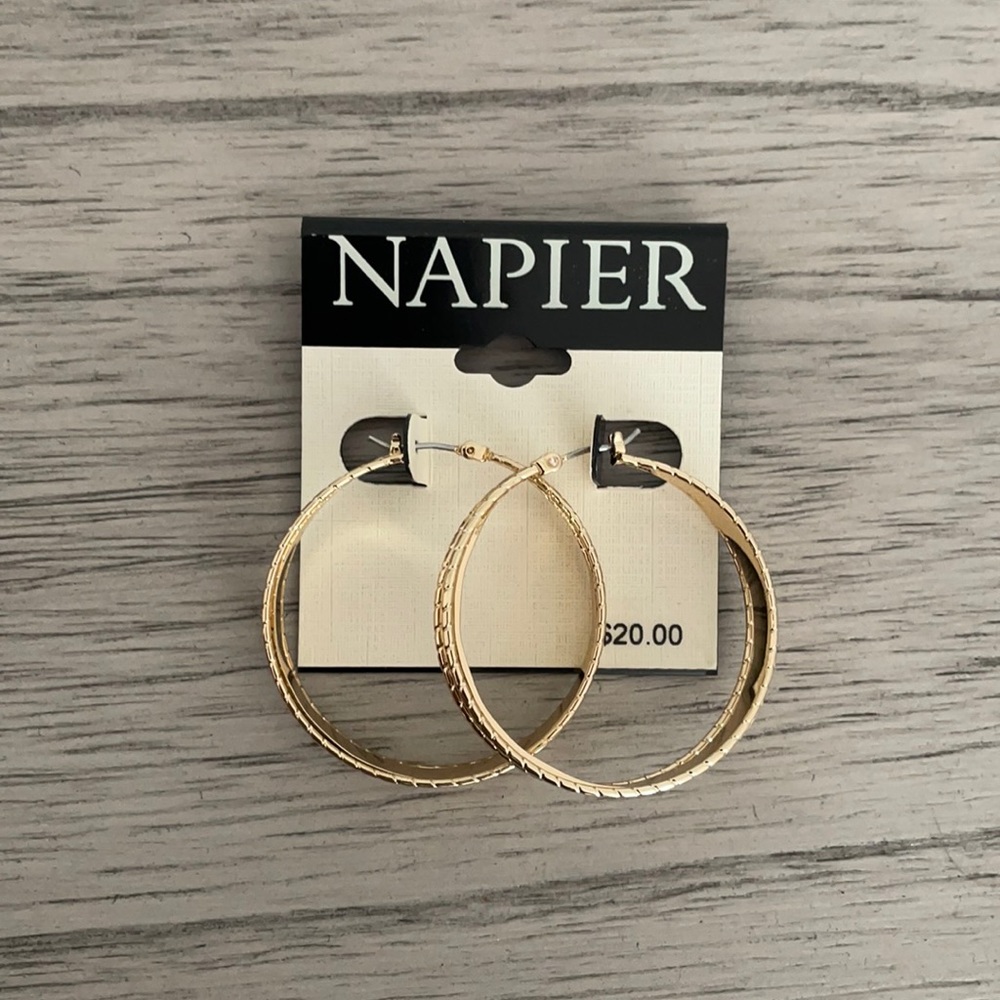 Gold hoop earrings